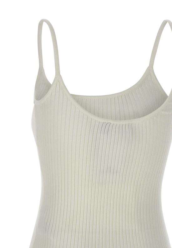  쿠레쥬 민소매 티셔츠 PERMDE012FI0001 HERWHITE White - COURREGES