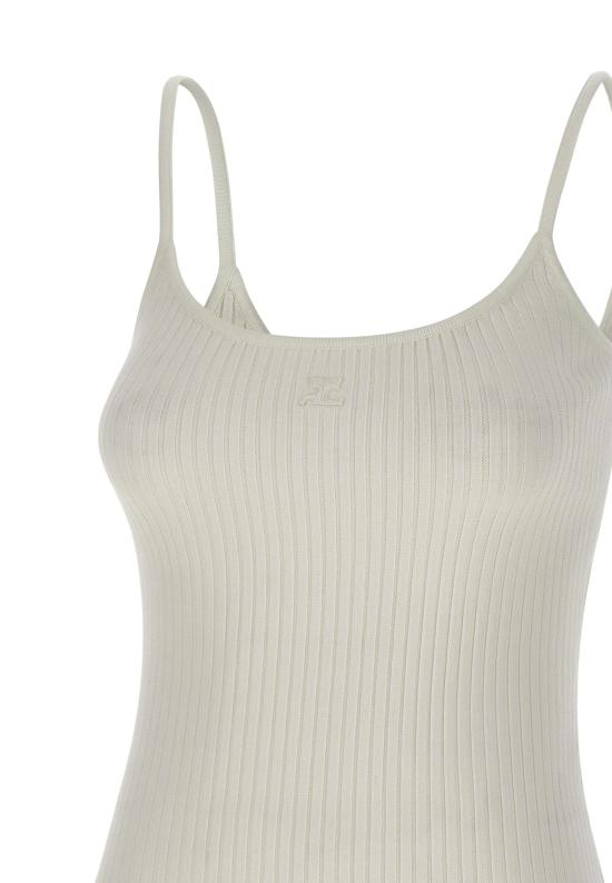  쿠레쥬 민소매 티셔츠 PERMDE012FI0001 HERWHITE White - COURREGES