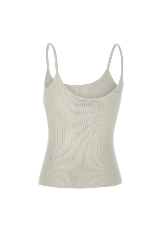  쿠레쥬 민소매 티셔츠 PERMDE012FI0001 HERWHITE White - COURREGES