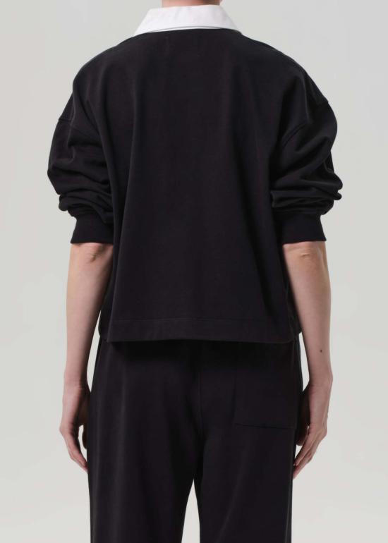  시티즌 오브 휴머니티 긴팔 티셔츠 아리스 럭비 폴로 블랙 - CITIZEN OF HUMANITY