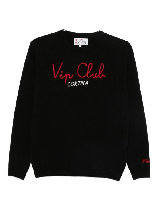 25FW [키즈] 세인트바쓰 캐시미어 니트 DOU0001 02233I Black