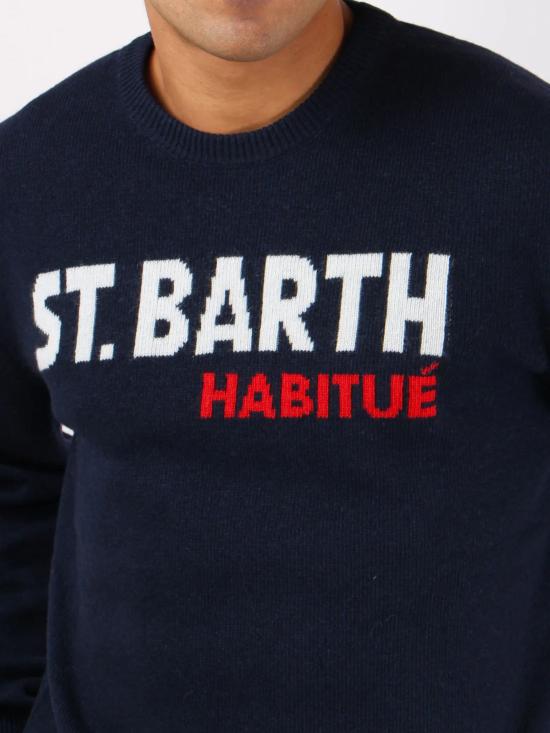 25FW [키즈] 세인트바쓰 캐시미어 니트 DOU0001 01572I Blue - MC2 SAINT BARTH