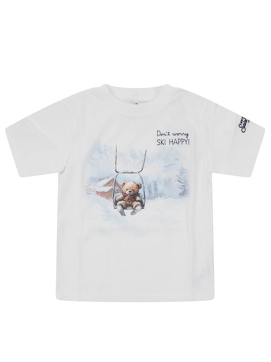 25FW [키즈] 세인트바쓰 티셔츠 CAM0002 00652I White