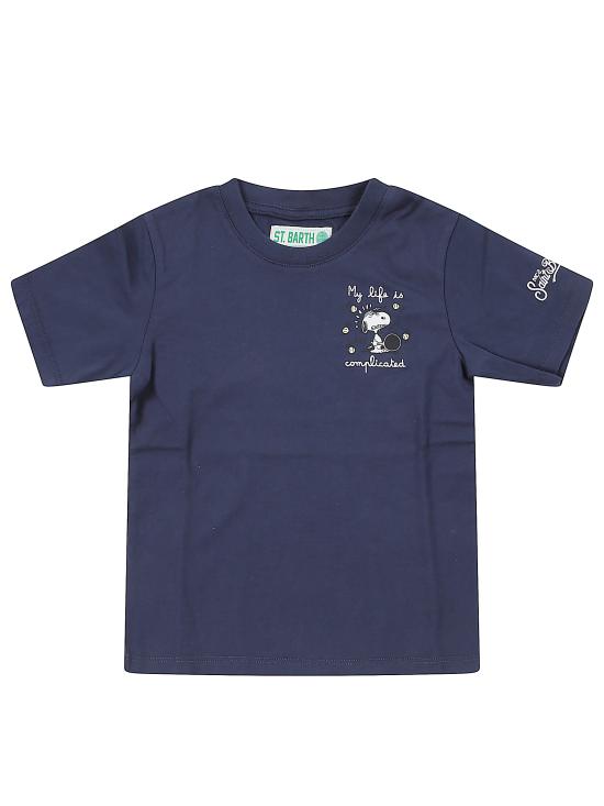 25FW [키즈] 세인트바쓰 티셔츠 CAM0001 00927I Blue