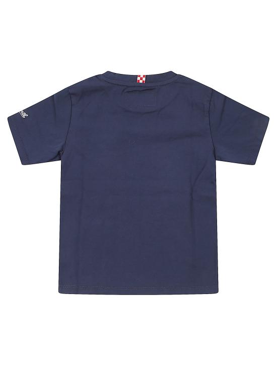 25FW [키즈] 세인트바쓰 티셔츠 CAM0001 00927I Blue - MC2 SAINT BARTH