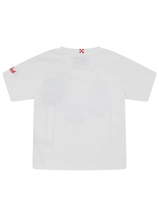 25FW [키즈] 세인트바쓰 티셔츠 CAM0001 00688I White - MC2 SAINT BARTH