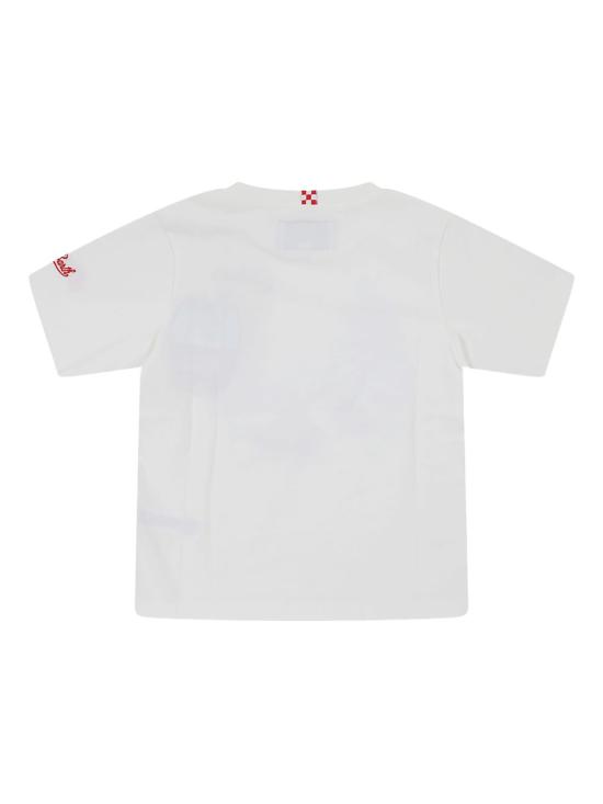 25FW [키즈] 세인트바쓰 티셔츠 CAM0001 00688I White - MC2 SAINT BARTH
