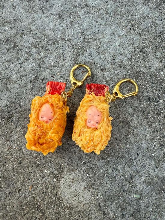  Otonamiya 키링 오토나미야 새우튀김 큐피 열쇠고리