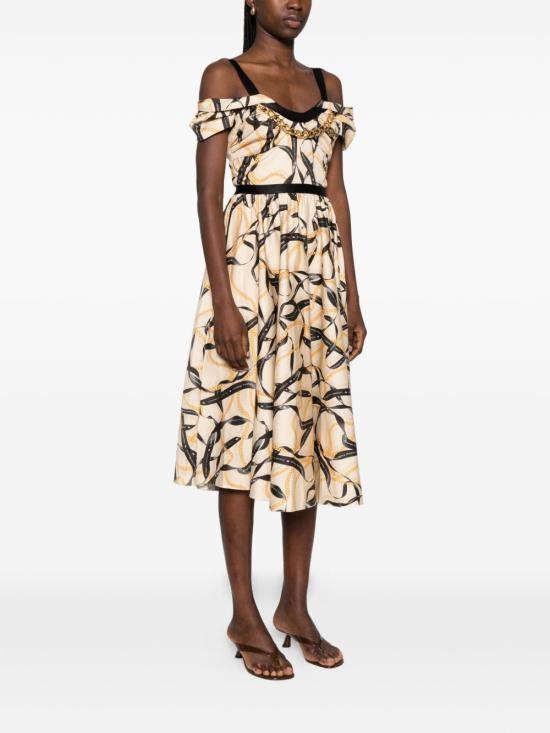 26SS 엘리자베타프랜치 숏 원피스 AB91061E2 045 Beige - ELISABETTA FRANCHI