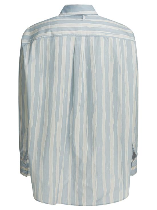 26SS 자크뮈스 긴팔 셔츠 SHM00605AW00691BLUEBEIGEGOUACHEPRINT - JACQUEMUS