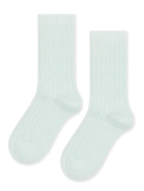  한셀 프롬 바젤 양말 이탈리아 캐시미어 코지 립 크루삭스 아이시클