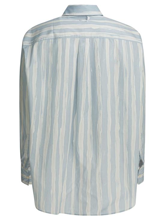 26SS 자크뮈스 긴팔 셔츠 SHM00605AW00691 BLUE BEIGE GOUACHE PRINT - JACQUEMUS