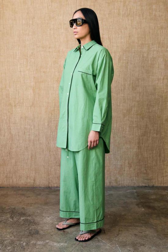  Chan Luu 라운지 웨어 찬 루 로빈 포플린 라운지웨어 세트 잉글리시 아이비 - OTHER BRANDS