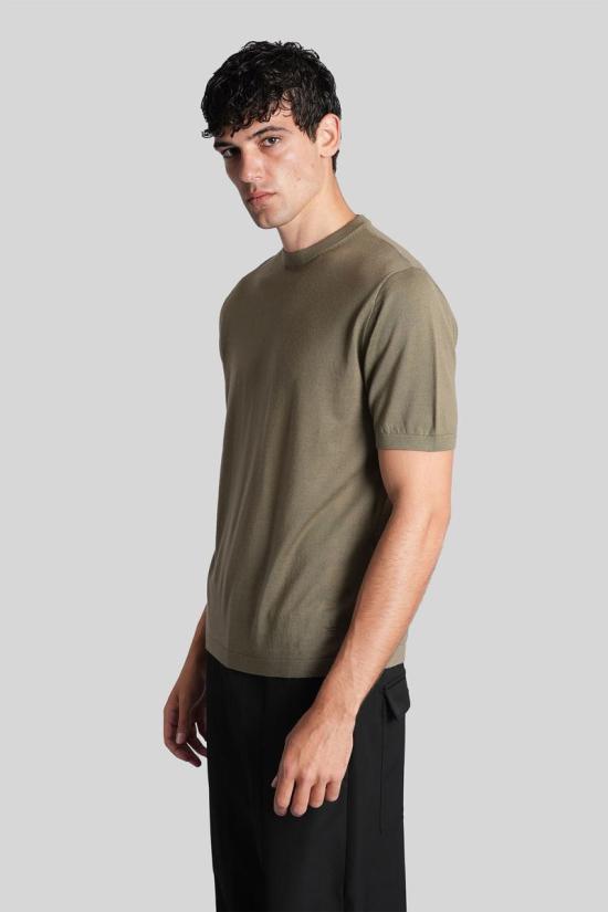 25FW 엠포리오 아르마니 반팔 티셔츠 425494 EM003512AF19543 GREEN - EMPORIO ARMANI