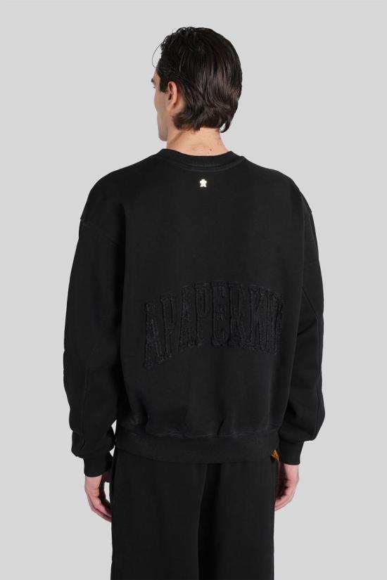 25FW 어 페이퍼 키드 스웨터 426832 F5PKUASW182 Black - A PAPER KID