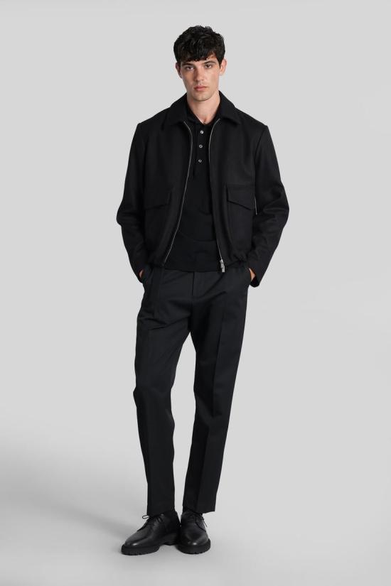 25FW 로우브랜드 긴팔 셔츠 426814 L1MFW25266730 Black - LOW BRAND