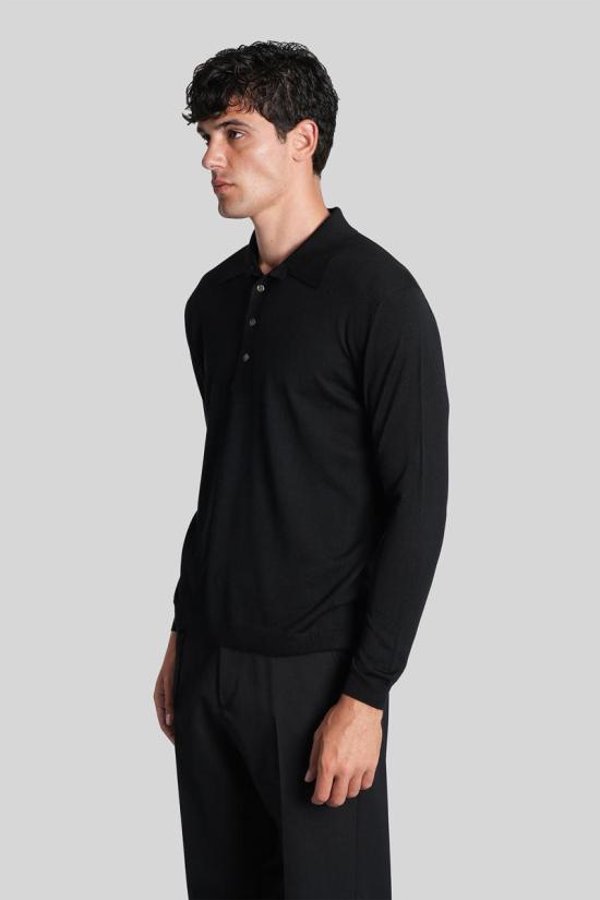 25FW 로우브랜드 긴팔 셔츠 426814 L1MFW25266730 Black - LOW BRAND