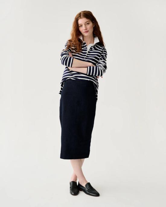  앤 매쉬번 반팔 티셔츠 프래니 럭비 폴로 탑 - ANN MASHBURN