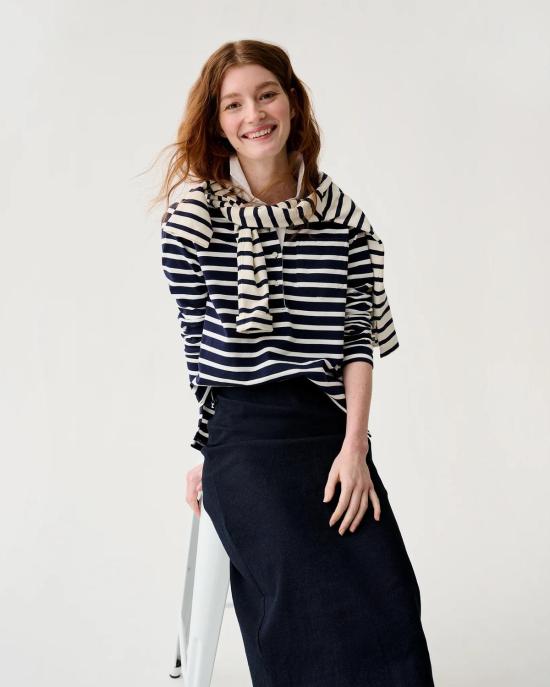  앤 매쉬번 반팔 티셔츠 프래니 럭비 폴로 탑 - ANN MASHBURN