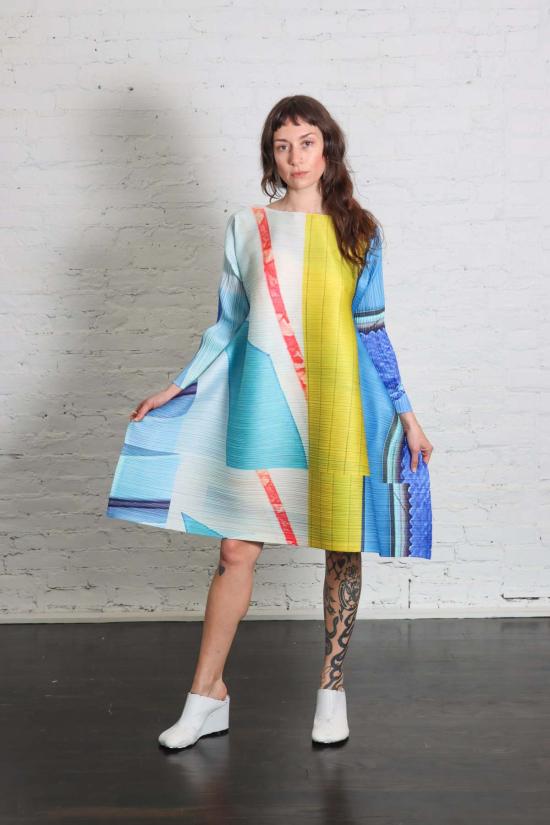  플리츠플리즈 튜닉 이세이 미야케의 플리츠 플리즈 시티 콜라주 - PLEATS PLEASE