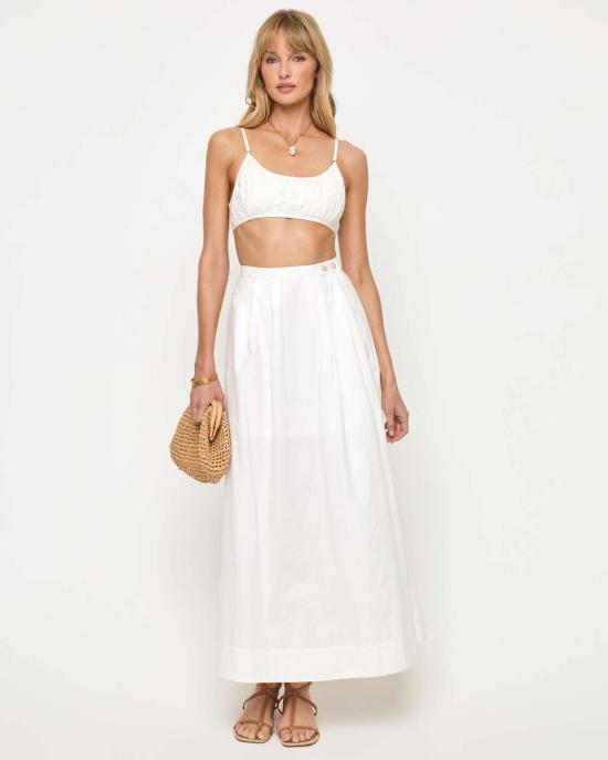  엘스페이스 블라우스 LSpace Manon 탑 화이트 - L SPACE