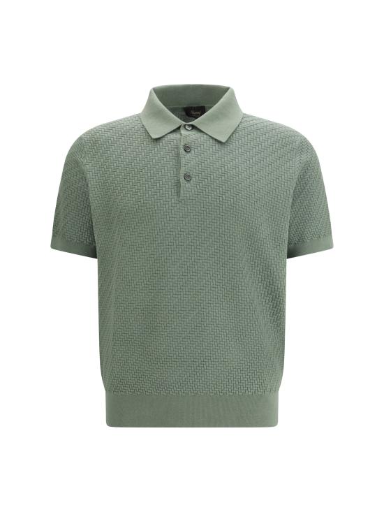 26SS 브리오니 폴로 티셔츠 UMR20OPAK22 1600 GREEN