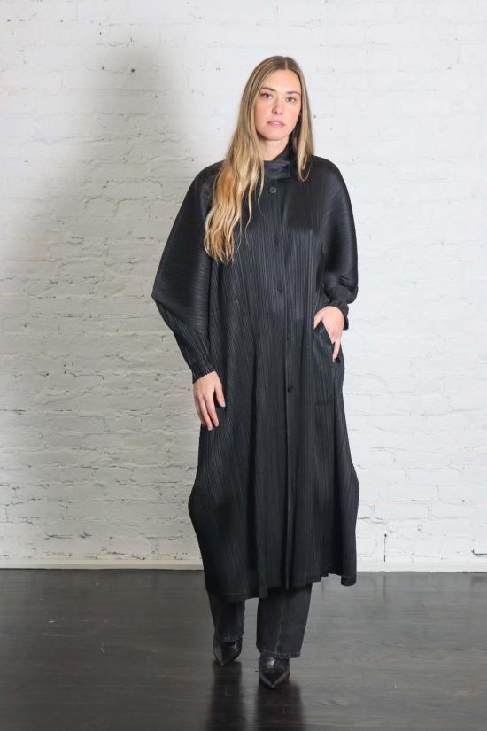  플리츠플리즈 코트 이세이 미야케 플리츠 스카이라인 - PLEATS PLEASE