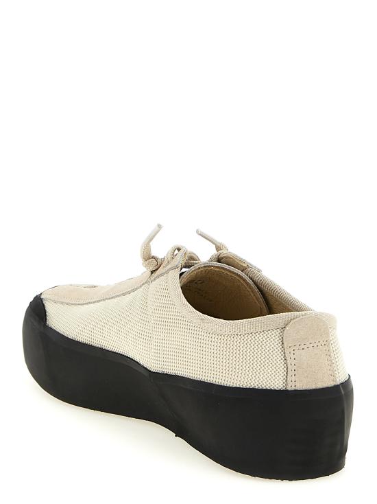 26SS 스톤 아일랜드 폴리 메쉬 로우탑 트레이너 컴퍼스 L1SFWS100010S0448V009B Beige - STONE ISLAND