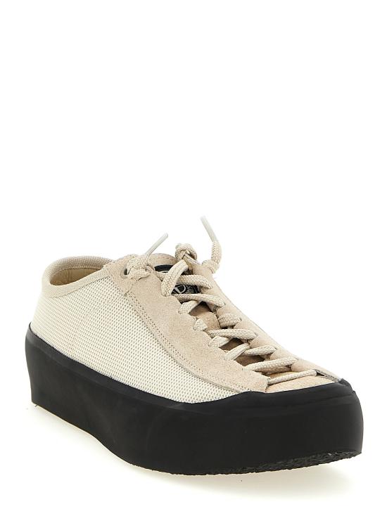 26SS 스톤 아일랜드 폴리 메쉬 로우탑 트레이너 컴퍼스 L1SFWS100010S0448V009B Beige - STONE ISLAND