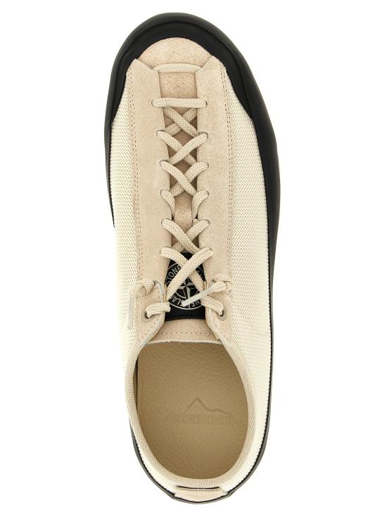 26SS 스톤 아일랜드 폴리 메쉬 로우탑 트레이너 컴퍼스 L1SFWS100010S0448V009B Beige - STONE ISLAND