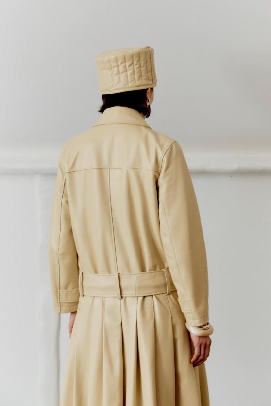  코울리 스튜디오 가죽 자켓 콜리 스튜디오 윌로우 코트 - CAWLEY STUDIO