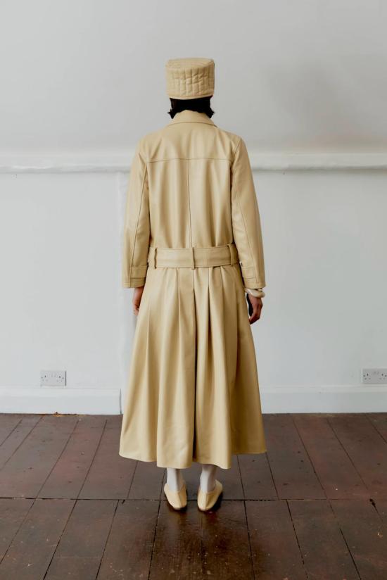  코울리 스튜디오 가죽 자켓 콜리 스튜디오 윌로우 코트 - CAWLEY STUDIO