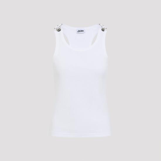 26SS 장 폴 고티에 민소매 티셔츠 2503UTO380J014 01 WHITE