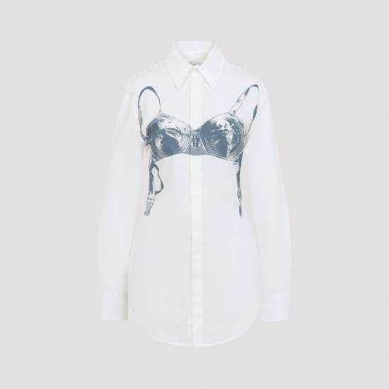 26SS 장 폴 고티에 셔츠 2601WST053C071 01102 WHITE BLUE GREY - JEAN PAUL GAULTIER
