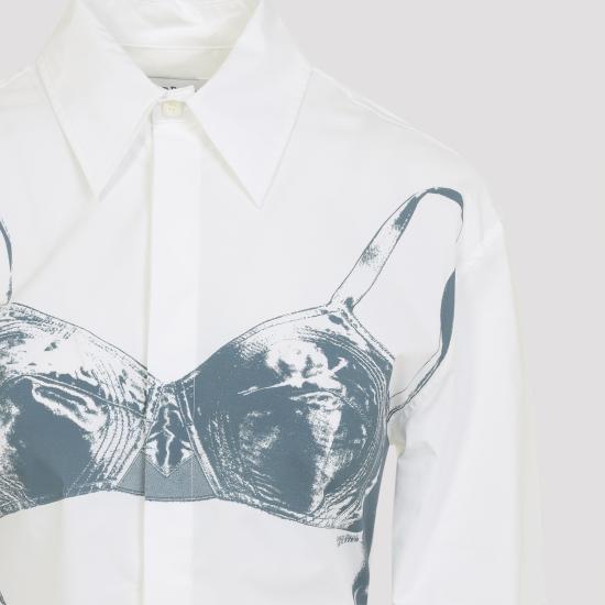 26SS 장 폴 고티에 셔츠 2601WST053C071 01102 WHITE BLUE GREY - JEAN PAUL GAULTIER