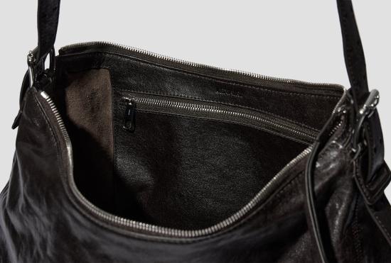 25FW 르메르 숄더백 벨티드 호보백 - 페이퍼 럭스 레더 BG0189 LL0108 다크 브라운 - LEMAIRE