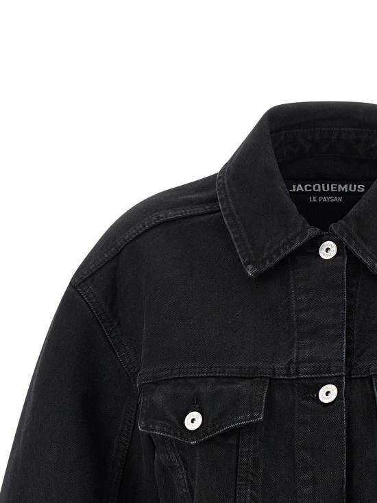 26SS 자크뮈스 데님 자켓 25HJAW00027AD00039990 Black - JACQUEMUS