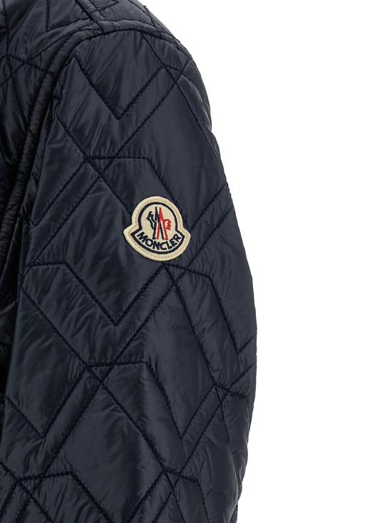26SS 몽클레어 다이아몬드 퀼팅 패딩 셔츠 자켓 L10932F00001788UY778 Blue - MONCLER