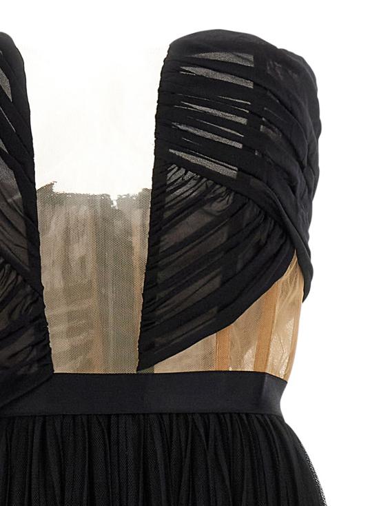 26SS 넨시 도자카 롱 원피스 NDDR2883000100BLACK Black - NENSI DOJAKA