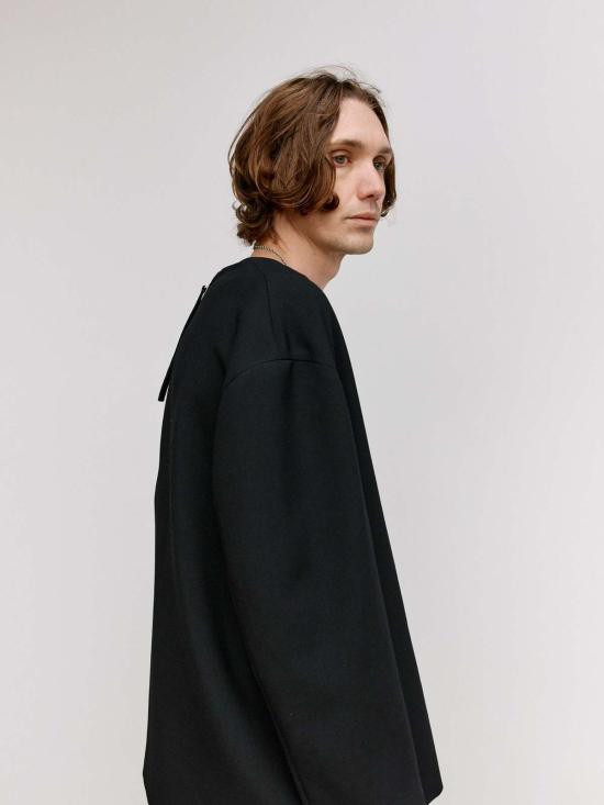  질샌더 자켓 Jil Sander 울 풀오버 블루종 재킷 - JIL SANDER