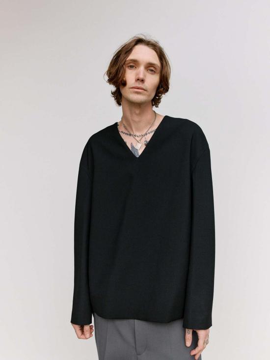  질샌더 자켓 Jil Sander 울 풀오버 블루종 재킷