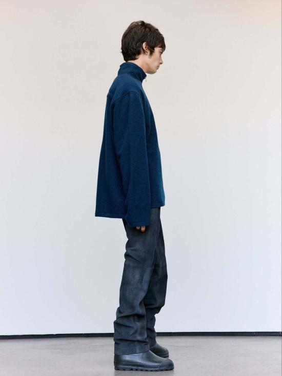  리에르 긴팔 티셔츠 플롬베 울 플리스 폴로 - RIER
