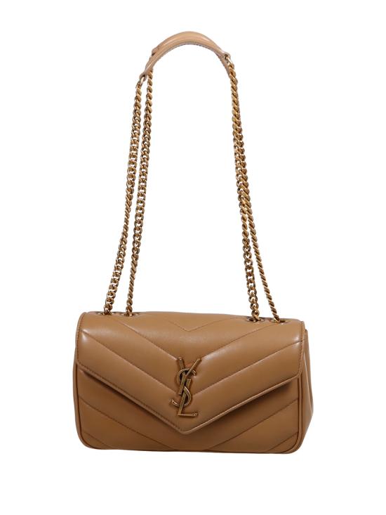 26SS 생로랑 루루 마틀라세 램스킨 스몰 숄더백 801437 AAEAX 2357 NATURAL TAN