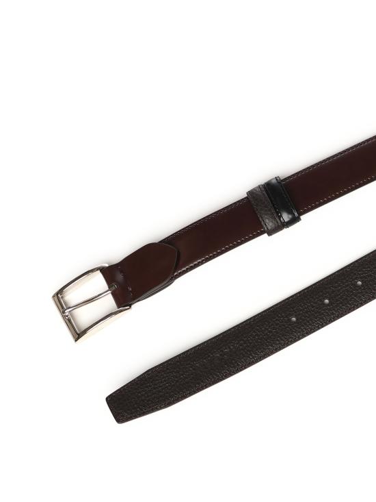 26SS 호간 가죽 벨트 KFMC00N1100QR0 0531 Brown black - HOGAN