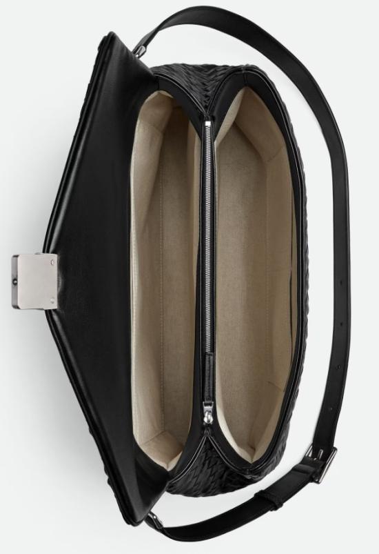 26FW 보테가베네타 아카이비스트 브리프케이스 844227V4R40 1208 BLACKVINTAGESILVER - BOTTEGA VENETA