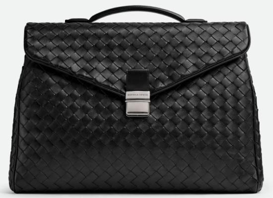 26FW 보테가베네타 아카이비스트 브리프케이스 844227V4R40 1208 BLACKVINTAGESILVER