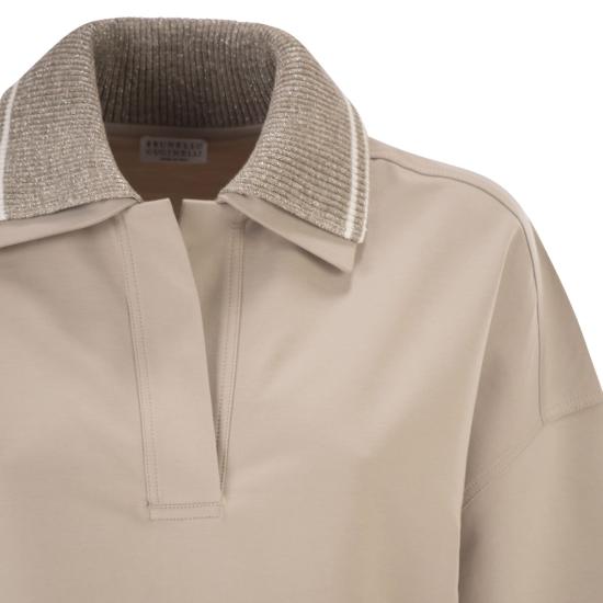 26SS 브루넬로 쿠치넬리 폴로 티셔츠 ML946SP105 BEIGE - BRUNELLO CUCINELLI