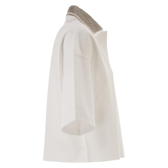 26SS 브루넬로 쿠치넬리 폴로 티셔츠 ML946SP105 WHITE - BRUNELLO CUCINELLI