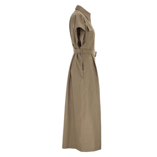 26SS 브루넬로 쿠치넬리 미디 원피스 ML140A5475 BROWN - BRUNELLO CUCINELLI