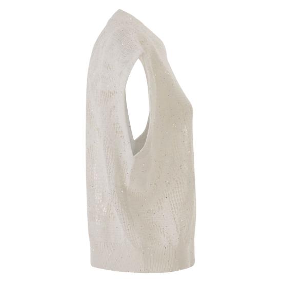 26SS 브루넬로 쿠치넬리 대즐링 워터 릴리 티셔츠 MDT771010 WHITE - BRUNELLO CUCINELLI